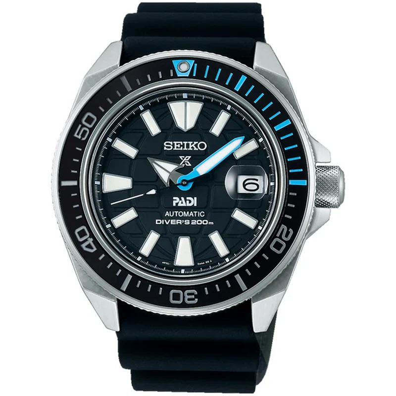 Montre Seiko Prospex PADI Homme Automatique SRPG21J1 Noir Bleu Édition King Samurao