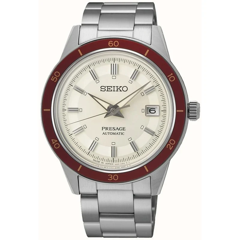 Montre Seiko Presage Homme Automatique SRPH93J1 Rouge Beige