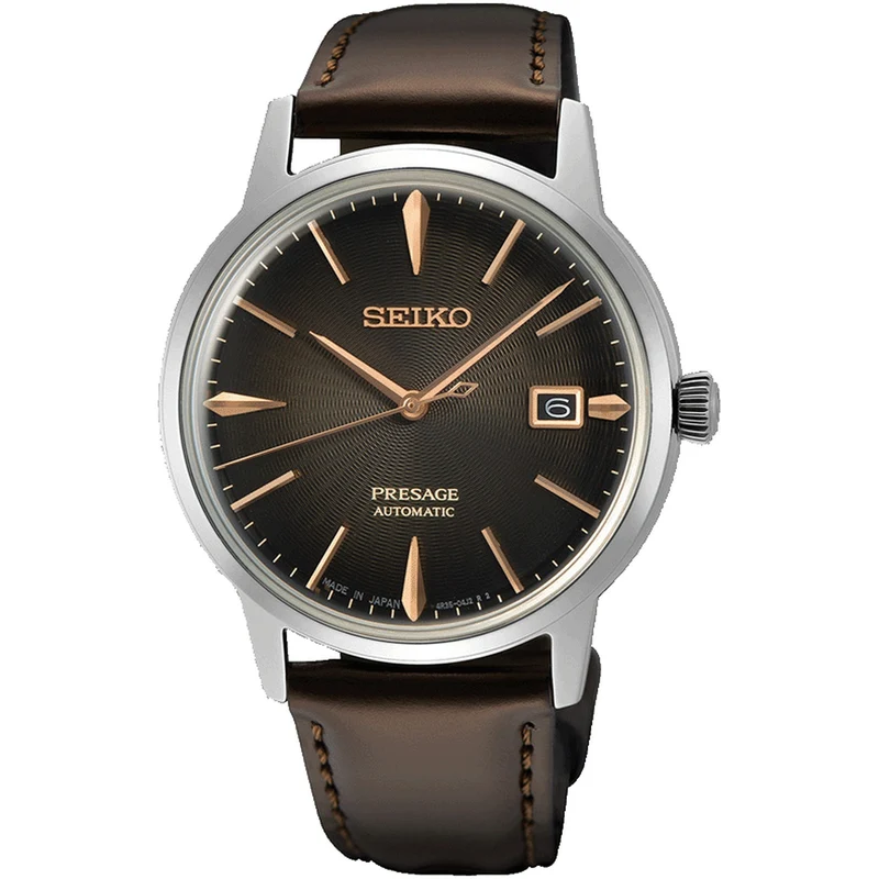 Montre Seiko Presage Cocktail Homme Automatique SRPJ17J1 Marron Irish Coffee