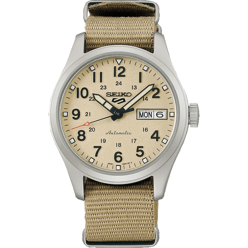 Montre Seiko 5 Sports Homme Automatique SRPJ83K1 Midfield Sports Beige
