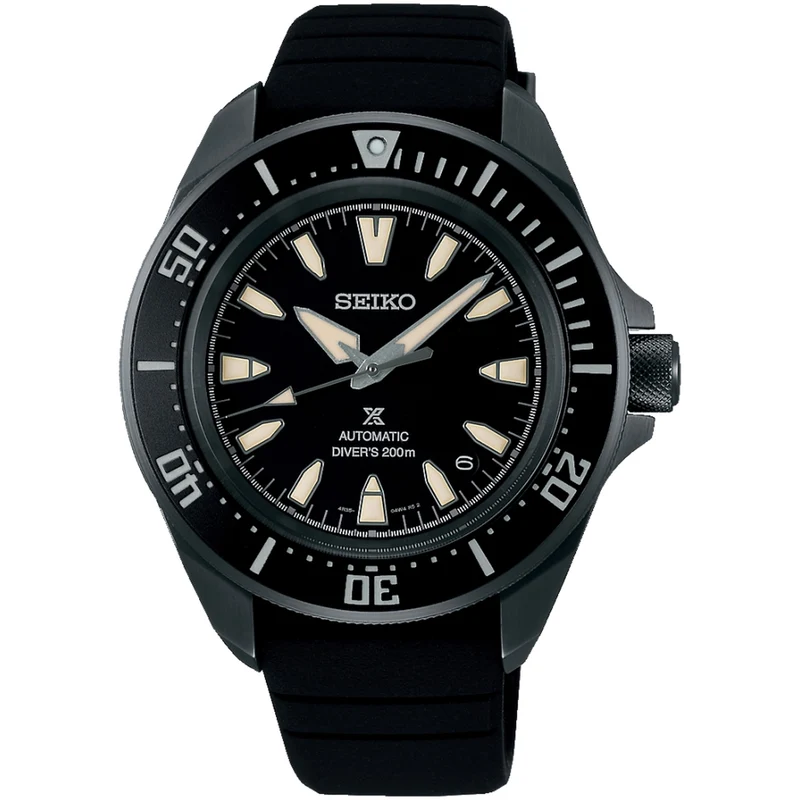 Montre Seiko Prospex Homme Automatique SRPL15K1 Noir Samurai Bracelet Silicone