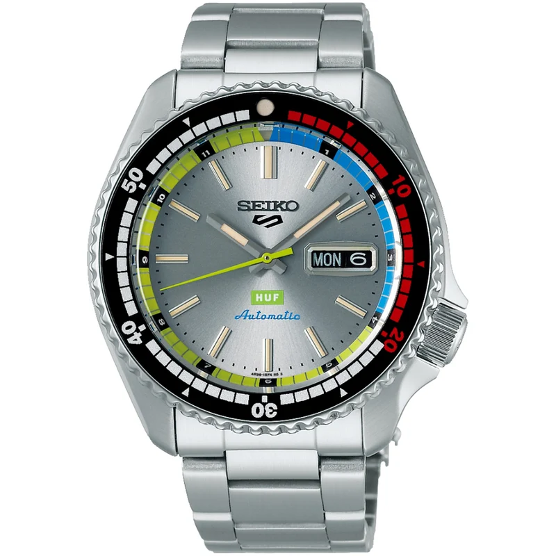 Montre Seiko 5 Sports Homme Automatique SRPL33K1 Argenté Édition Limitée HUF