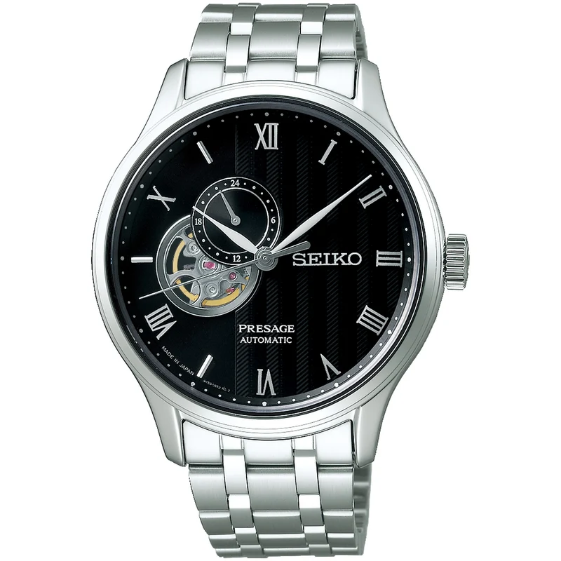 Montre Seiko Presage Cœur Ouvert Homme Automatique SSA377J1 Noir Japanse Garden