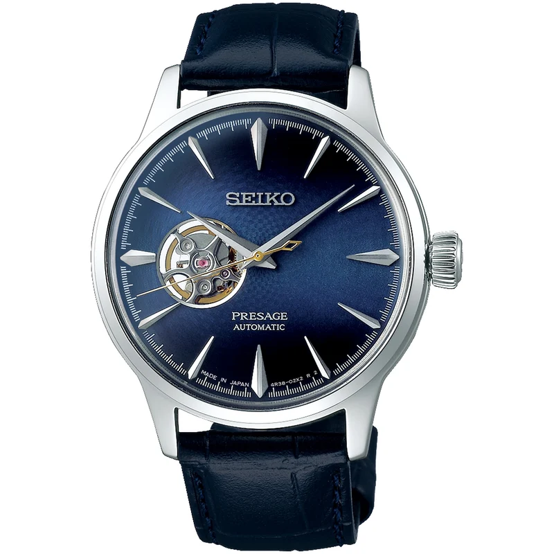 Montre Seiko Presage Cœur Ouvert Homme Automatique SSA405J1 Blue Moon