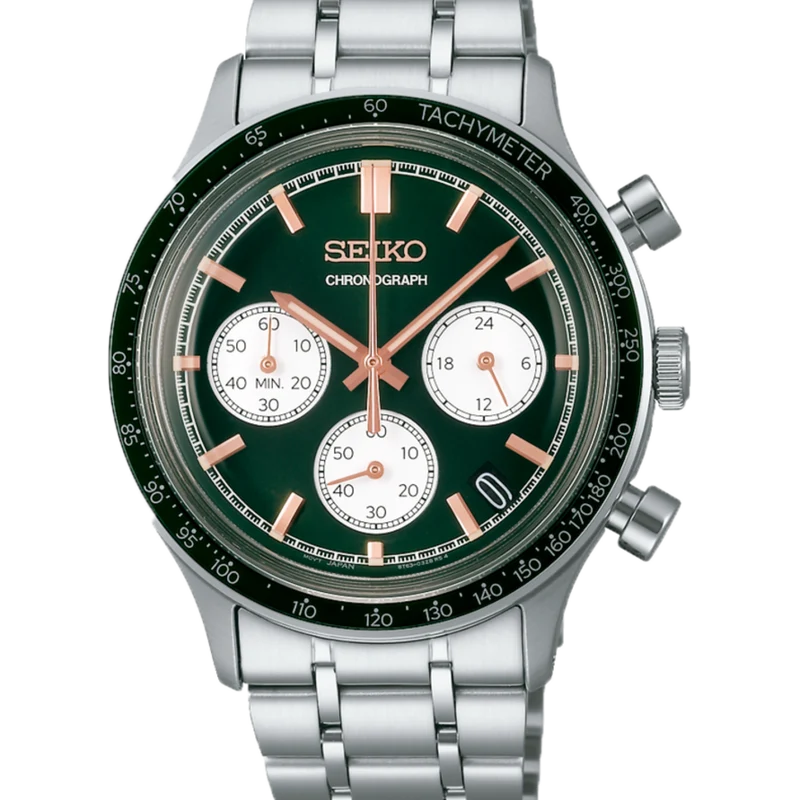 Reloj Seiko SSB481P1 Neo Sport Crono 8T63 esfera verde b2