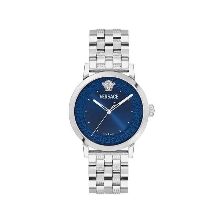 Versace Reloj de hombre Albireo VE0T00325 B2 de acero y correa plateada/gris