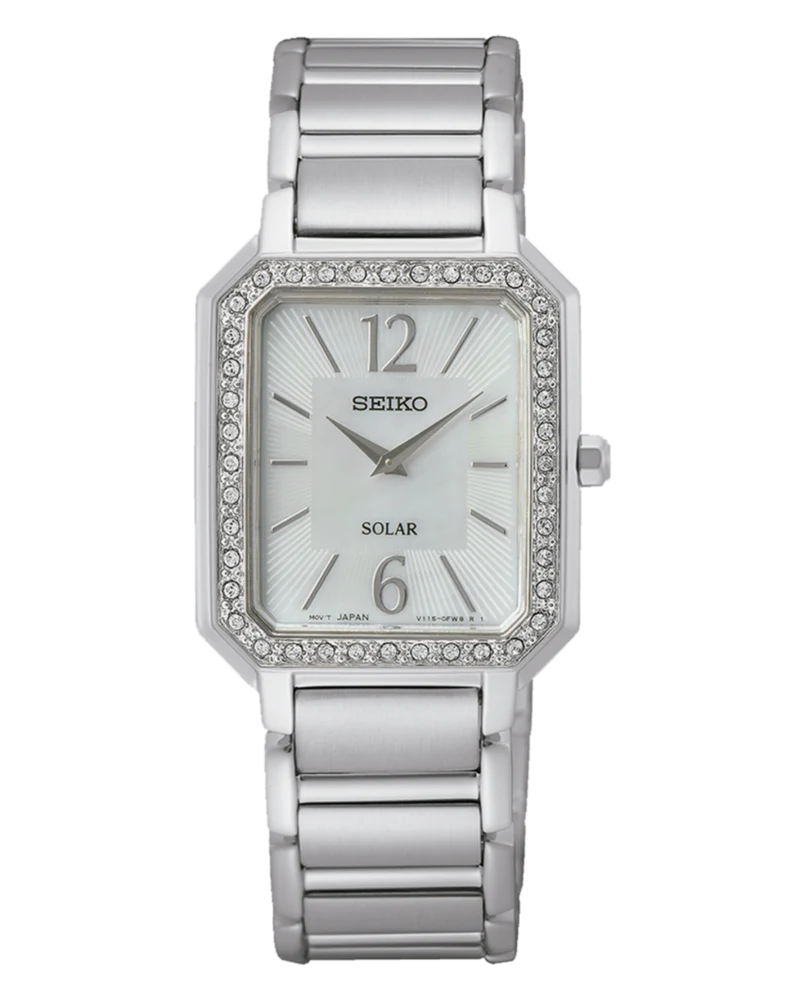 Reloj Seiko SUP465P1 Ladies Solar 2 agujas Caja Rectangular b2