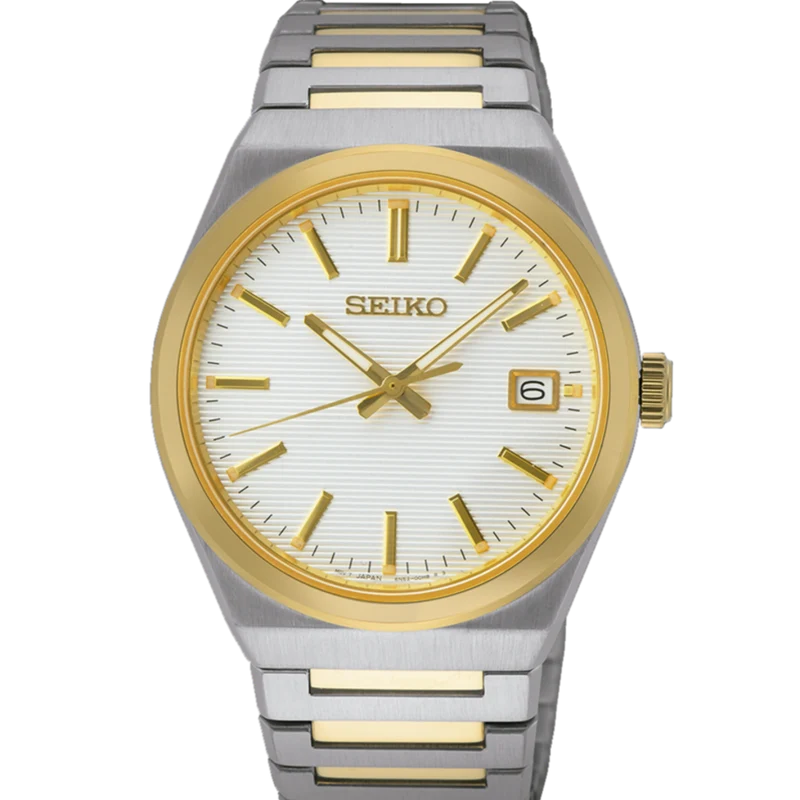 Reloj Seiko SUR558P1 Neo Classic 3 Agujas C. Zafiro bicolor b2