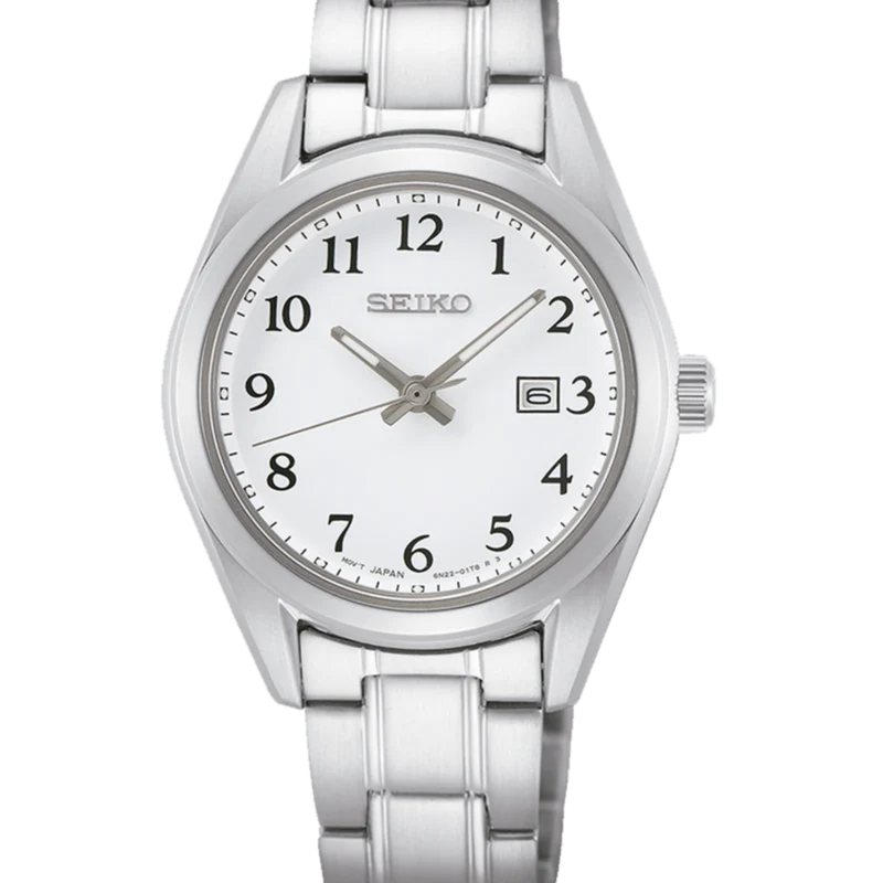 Reloj Seiko SUR465P1 Neo Classic Números Árabes Mujer Acero b2