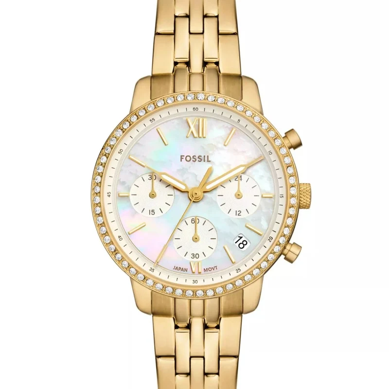 Reloj Fossil con cronógrafo Neutra de acero inoxidable en tono dorado ES5358 de mujer