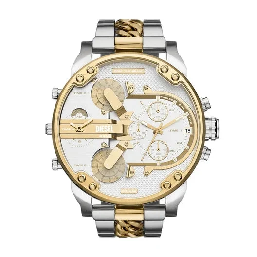 Reloj DIESEL Mr. Daddy 2.0 Chronograph bicolor de acero inoxidable DZ7486