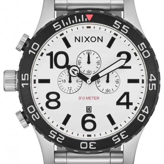 Reloj Nixon Cronógrafo A1389-5371-00 plateado unisex