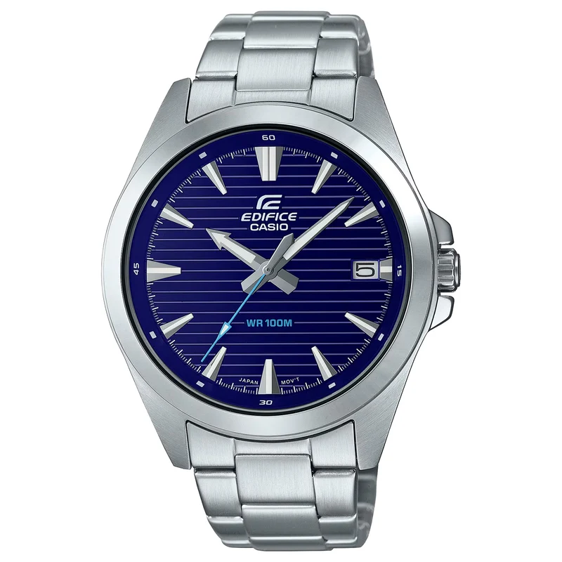 Montre Casio Edifice EFV-140D-2A Homme Argenté Bleu