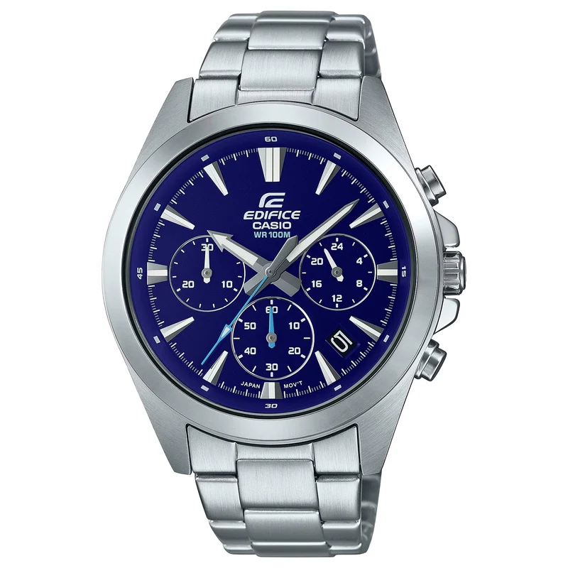 Montre Casio Edifice EFV-630D-2A Homme Argenté Bleu