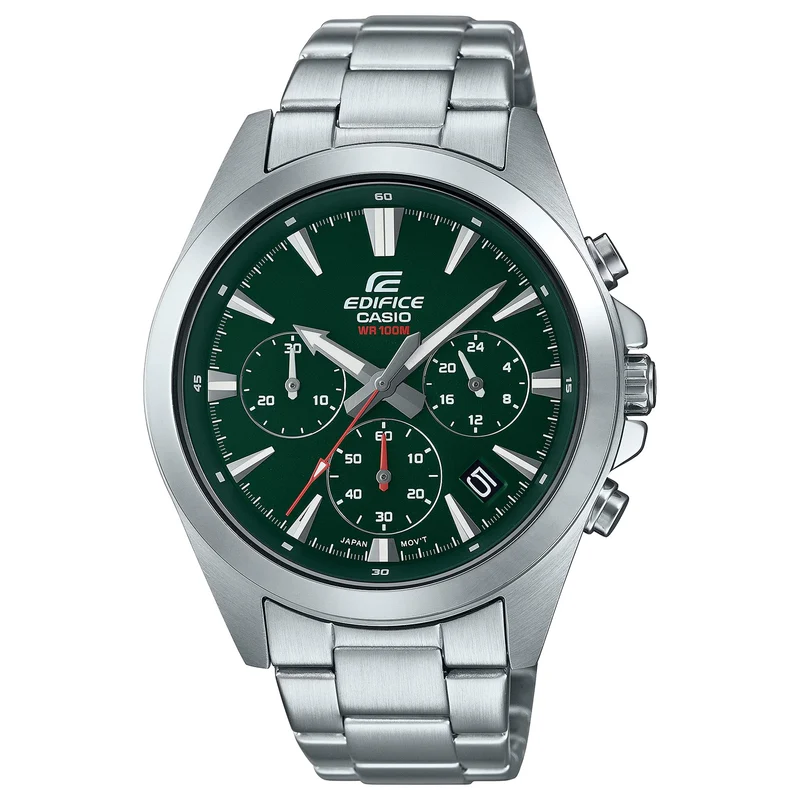 Montre Casio Edifice EFV-630D-3A Homme Argenté Vert
