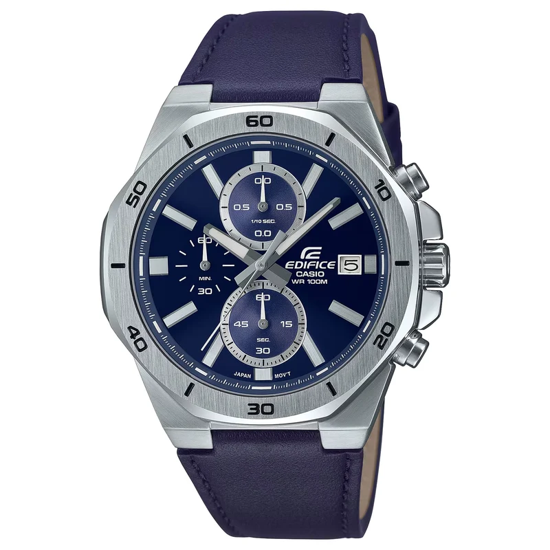 Montre Casio Edifice EFV-640L-2A Homme Argenté Bleu