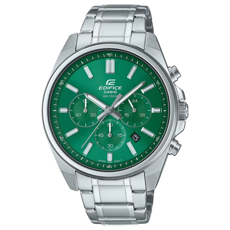 Montre Casio Edifice EFV-650D-3A Homme Argenté Vert