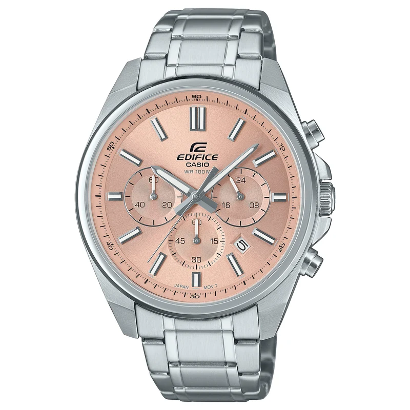 Montre Casio Edifice EFV-650D-4A Homme Argenté Saumon