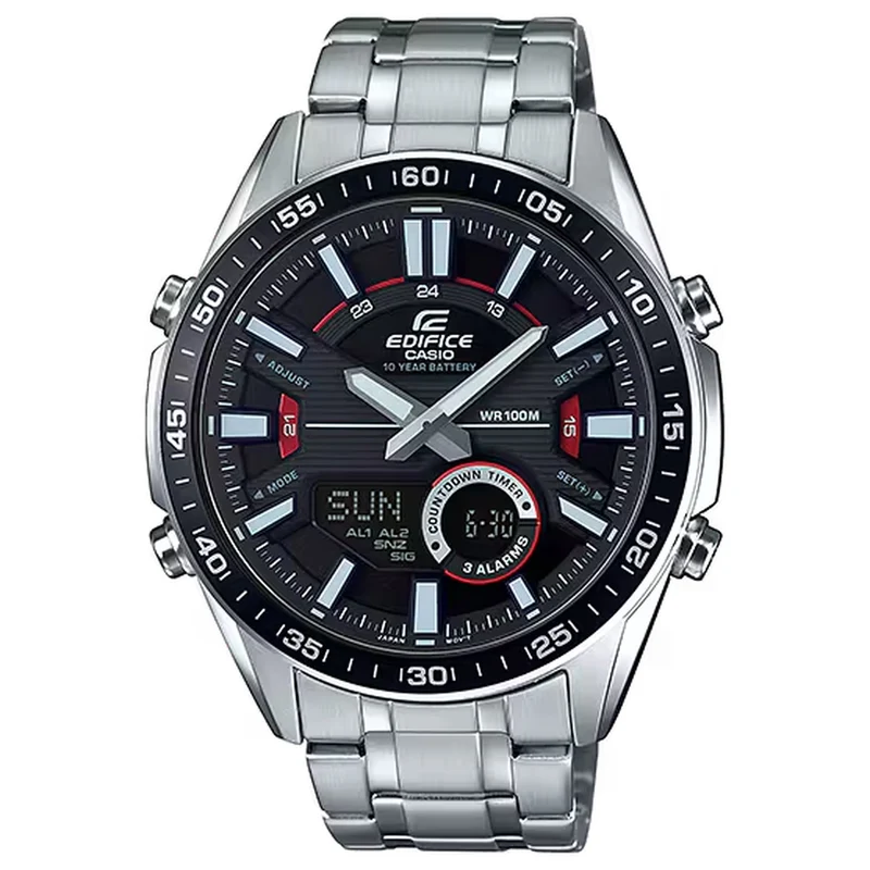 Montre Casio Edifice EFV-C100D-1A Homme Argenté Noir