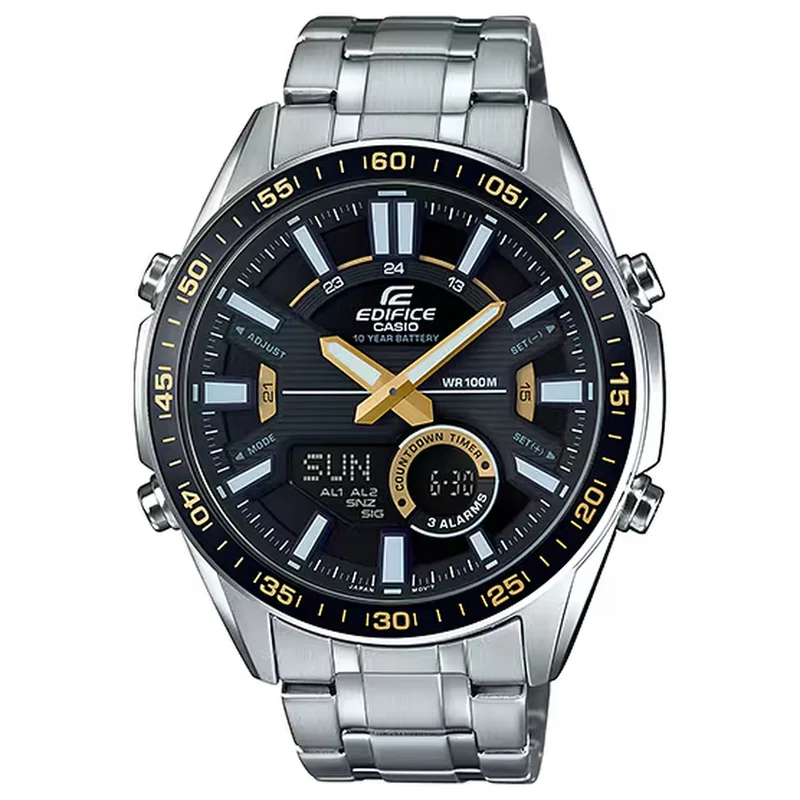 Montre Casio Edifice EFV-C100D-1B Homme Argenté Noir