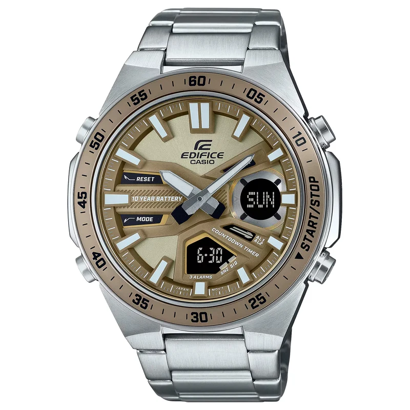 Montre Casio Edifice EFV-C110D-5A Homme Argenté Bronze