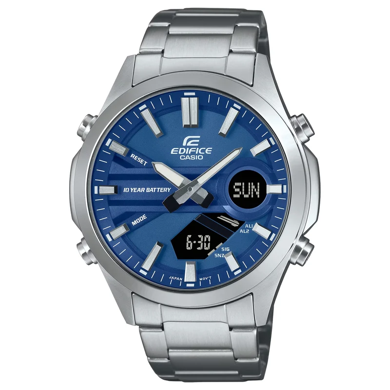 Montre Casio Edifice EFV-C120D-2A Homme Argenté Bleu