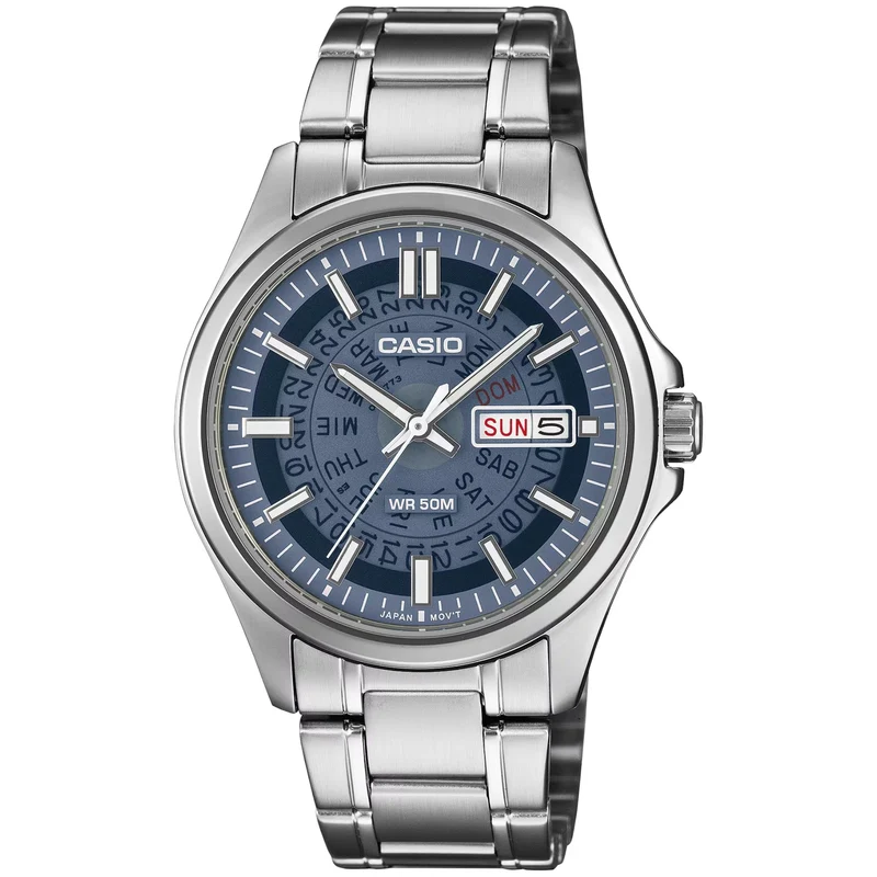 Montre Casio Timeless MTP-E740-2A1 Homme Quartz Bleu Transparent