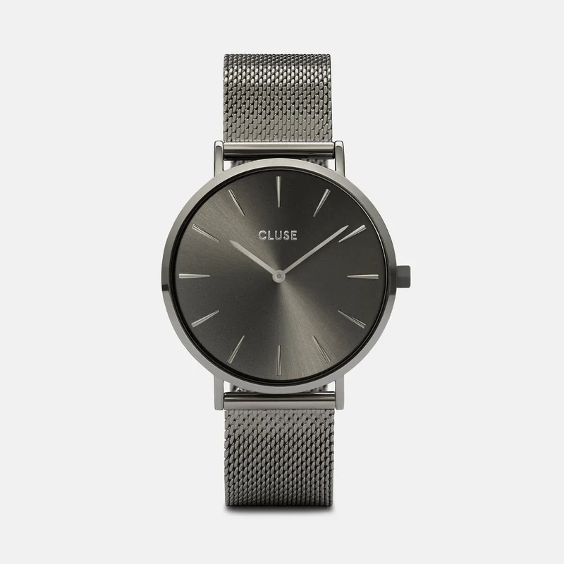 Cluse - Montre Chic Mesh Grise Foncée