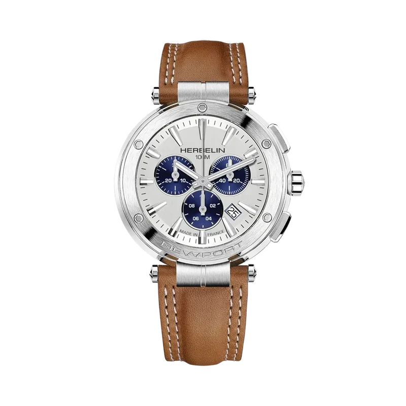 Michel Herbelin - Montre Newport Chrono Fond Argent