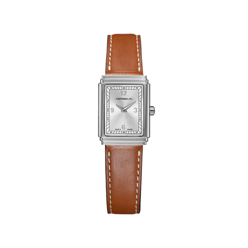 Michel Herbelin - Montre ART DÉCO en Cuir Marron 17577AP22GD