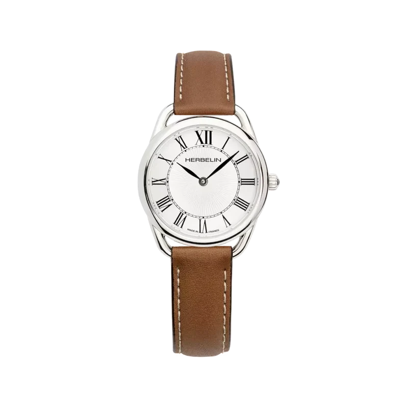 Michel Herbelin - Montre EQUINOX en Cuir Marron 17497AP08GD