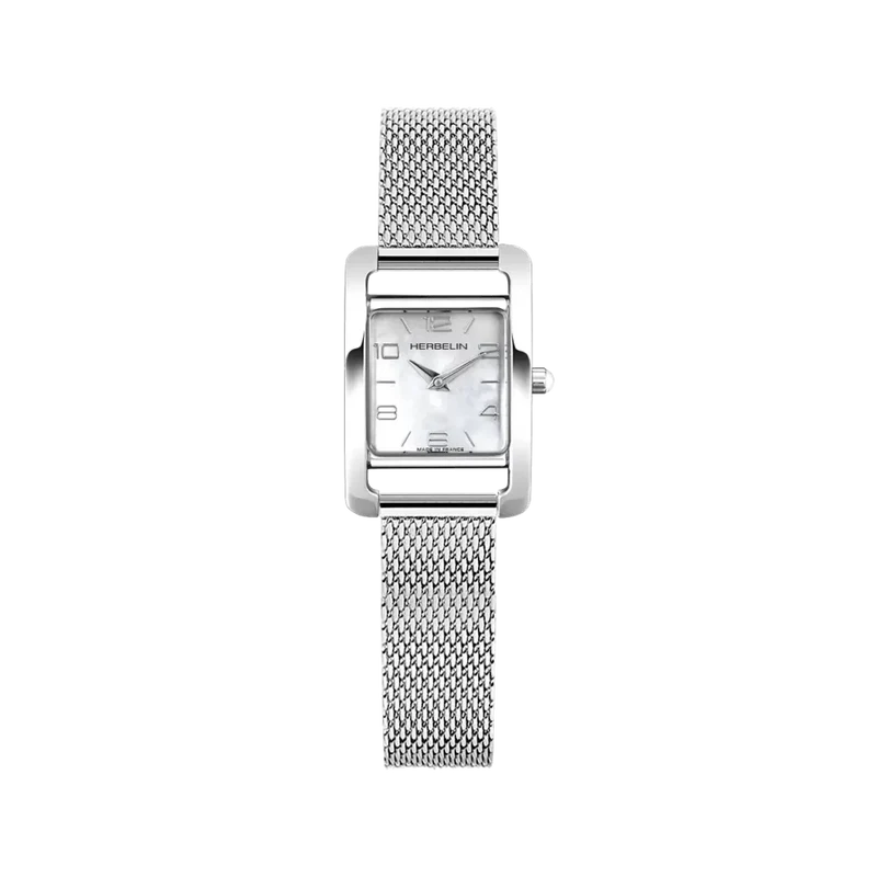Michel Herbelin - Montre V AVENUE Maille Milanese Argent 17437AP29B