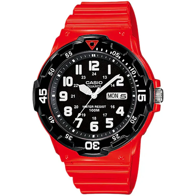 Montre Casio Homme MRW-200HC-4B Quartz Analogique Rouge Noir
