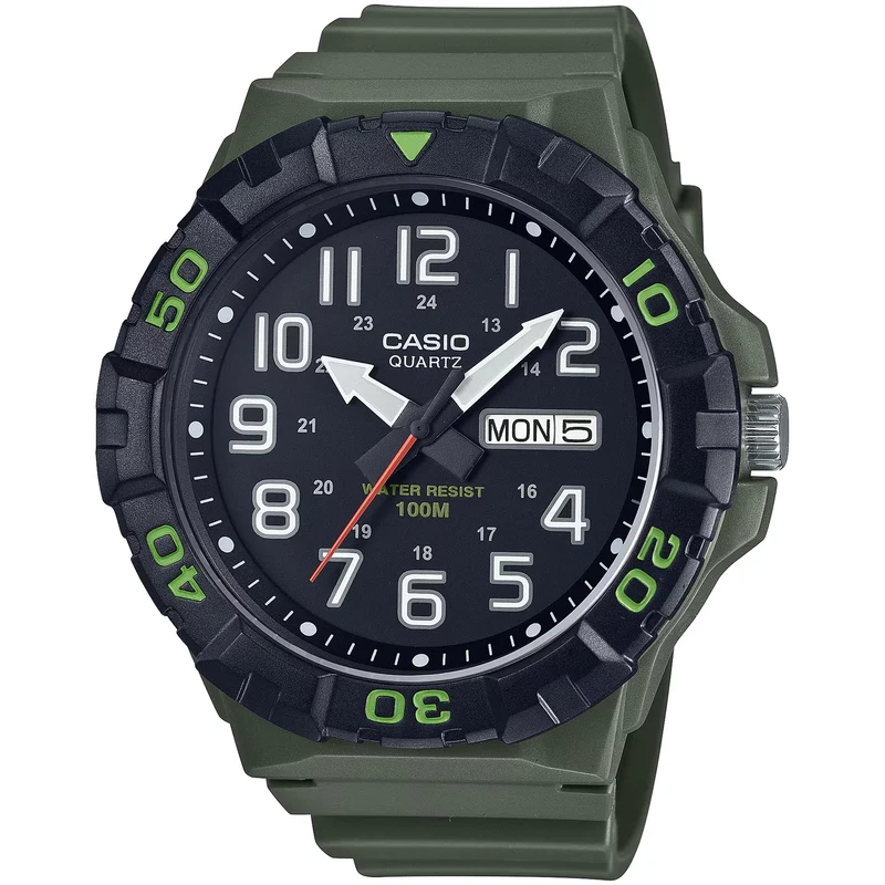 Montre Casio Homme MRW-210H-3A Quartz Analogique Vert Noir