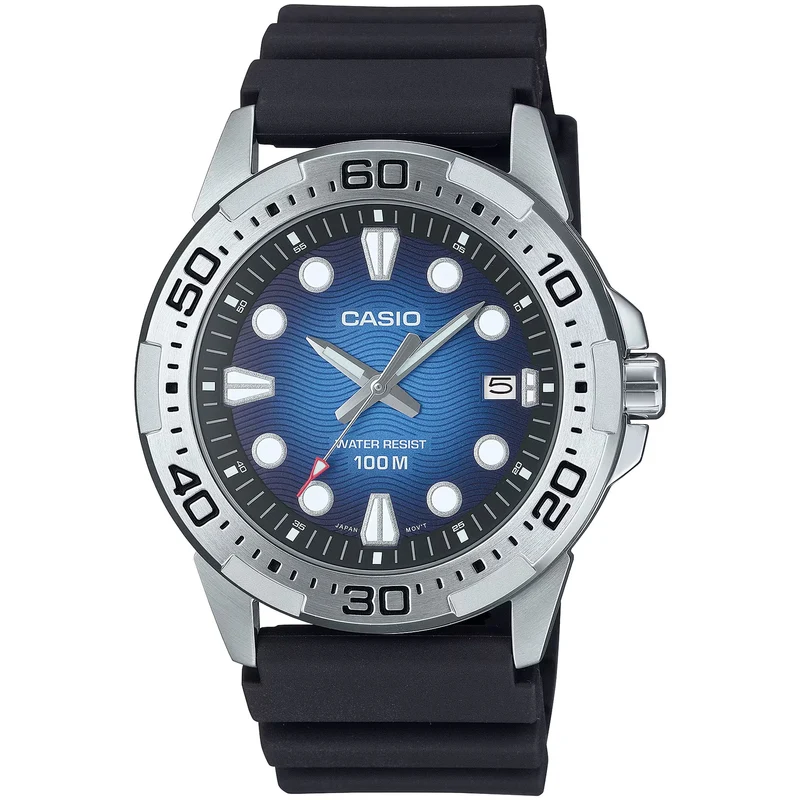 Montre Casio Homme MTD-140-2A Quartz Analogique Argent Bleu