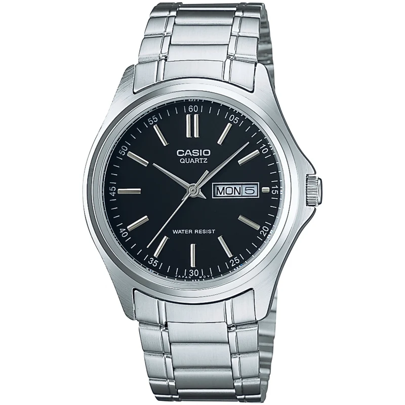 Montre Casio Homme MTP-1239D-1A Quartz Analogique Argent Noir