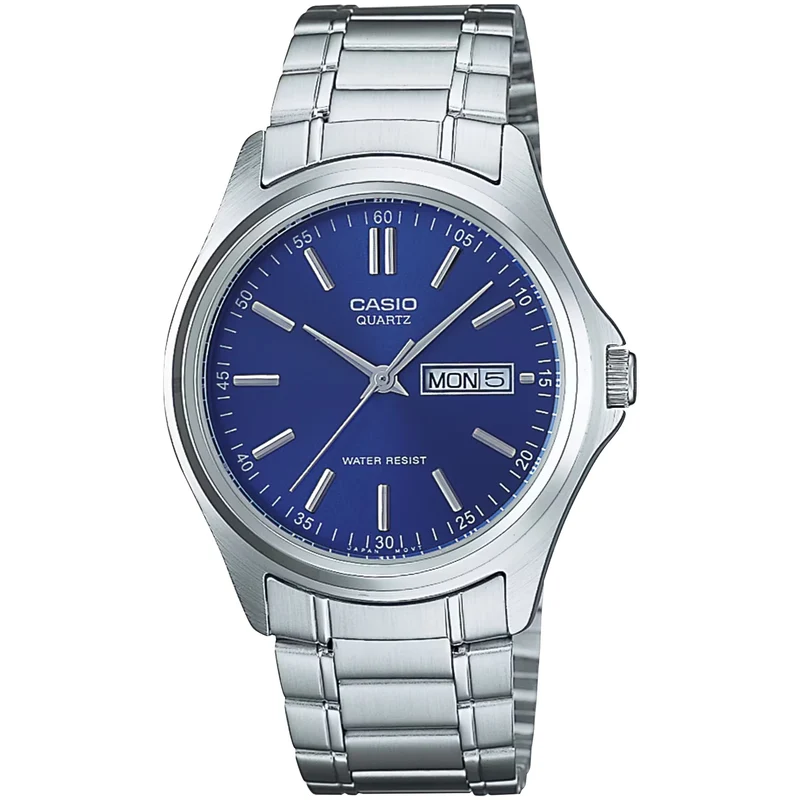 Montre Casio Homme MTP-1239D-2A Quartz Analogique Argent Bleu