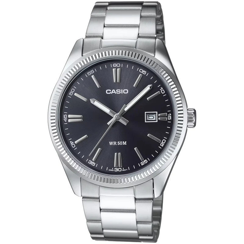 Montre Casio Homme MTP-1302D-1A1 Quartz Analogique Argent Noir