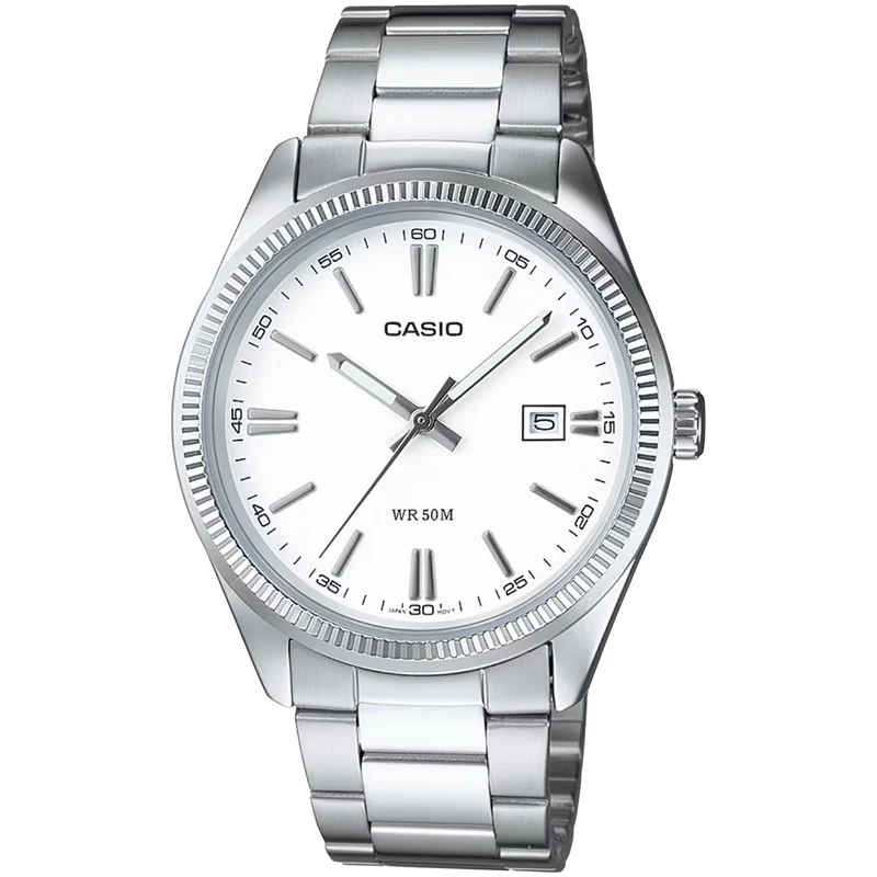 Montre Casio Homme MTP-1302D-7A1 Quartz Analogique Argent Blanc
