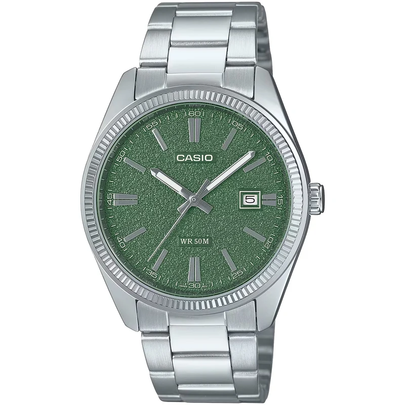Montre Casio Homme MTP-1302DA-3A Quartz Analogique Argent Vert