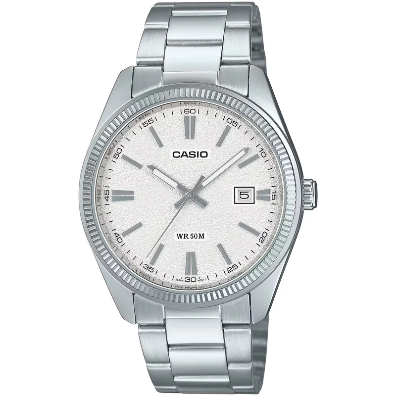Montre Casio Homme MTP-1302DA-7A Quartz Analogique Argent Blanc