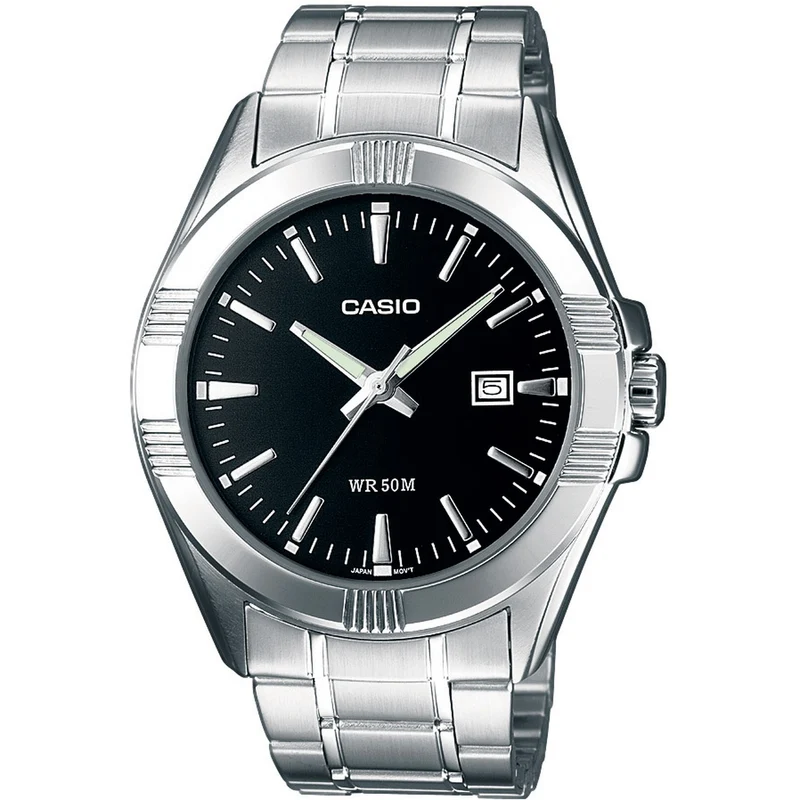 Montre Casio Homme MTP-1308D-1A Quartz Analogique Argent Noir