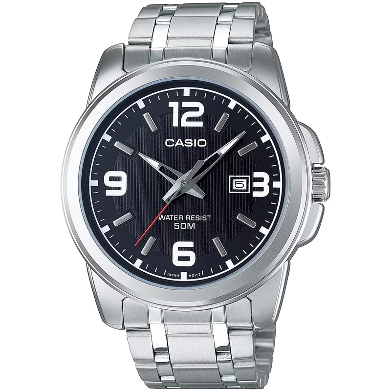 Montre Casio Homme MTP-1314D-1A Quartz Analogique Argent Noir
