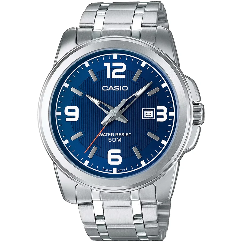 Montre Casio Homme MTP-1314D-2A Quartz Analogique Argent Bleu