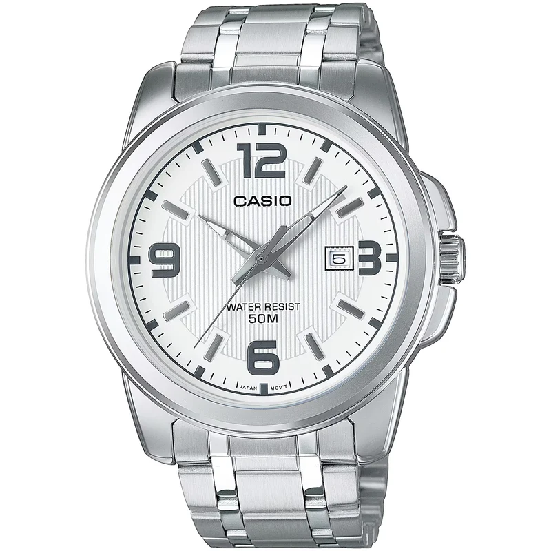 Montre Casio Homme MTP-1314D-7A Quartz Analogique Argent Blanc