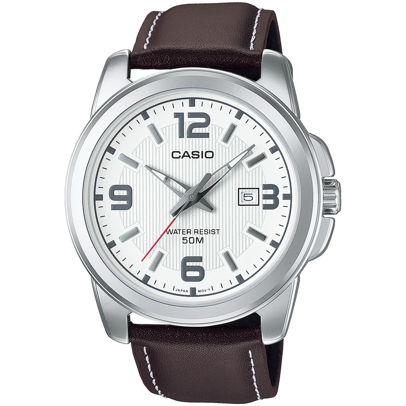 Montre Casio Homme MTP-1314L-7A Quartz Analogique Argent Blanc