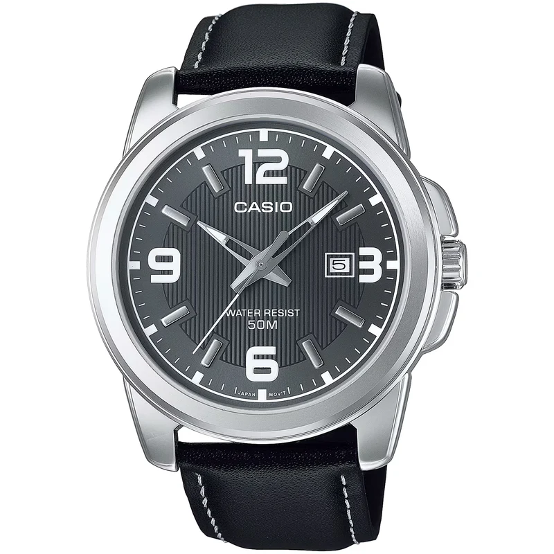 Montre Casio Homme MTP-1314L-8A Quartz Analogique Argent Noir