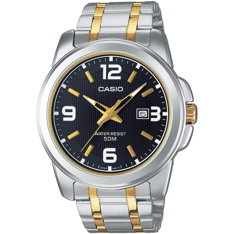 Montre Casio Homme MTP-1314SG-1A Quartz Analogique Argent Noir