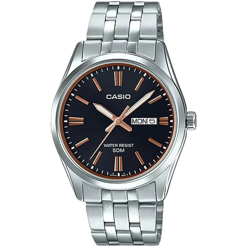 Montre Casio Homme MTP-1335D-1A2 Quartz Analogique Argent Noir