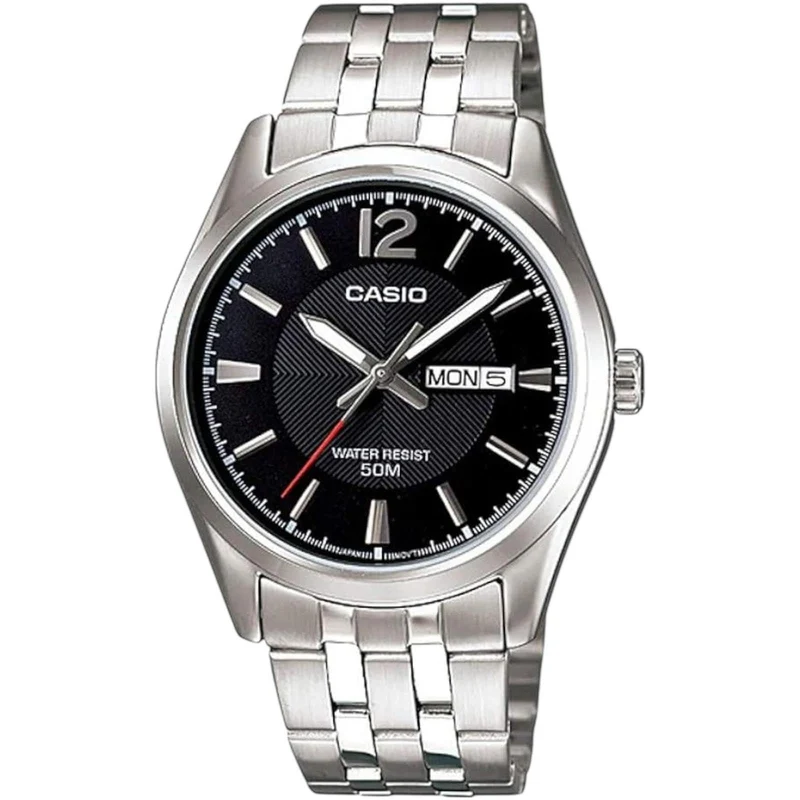 Montre Casio Homme MTP-1335D-1A Quartz Analogique Argent Noir
